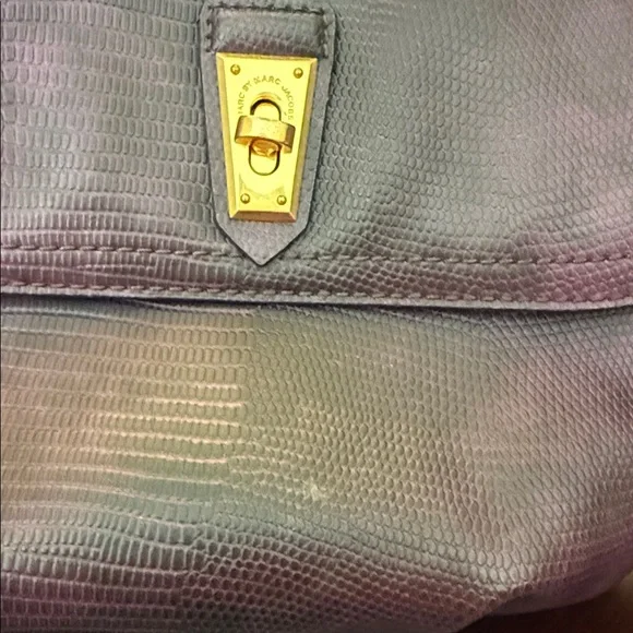 Marc By Marc Jacobs Lizard Embossed Color Purple Shoulder bag/ Crossbody Bag - Picture 17 of 17